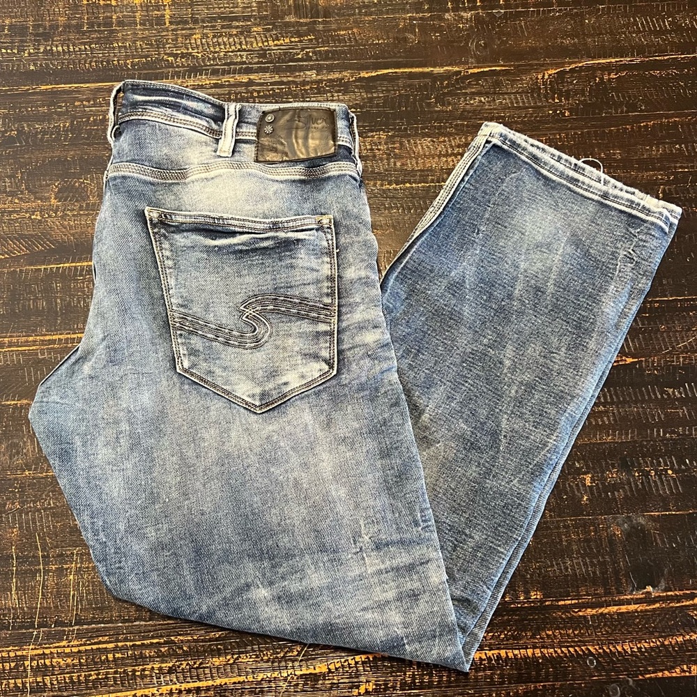 Men’s “Eddie” Silver Jeans